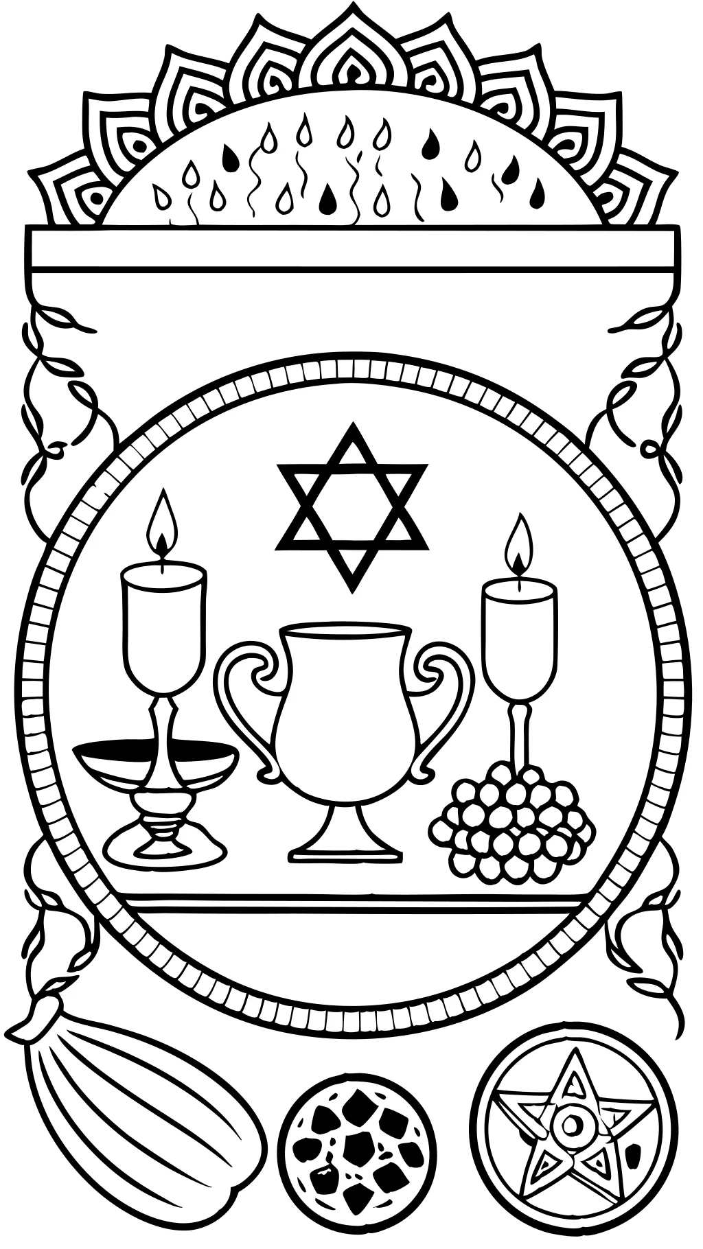 coloring page passover